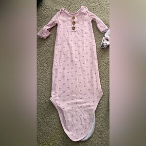 Caden Lane Soft Pink NB Knotted Gown